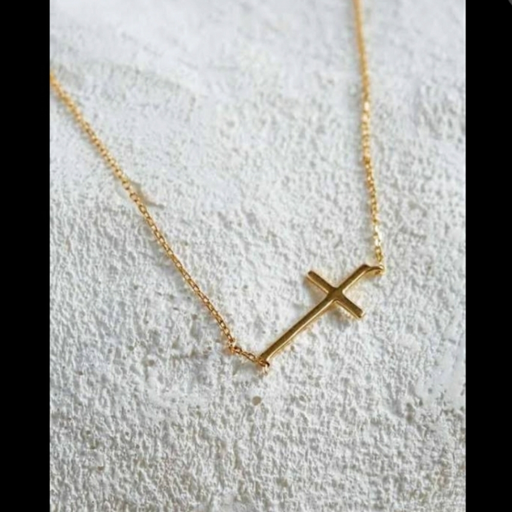 18kt Gold Plated Cross
